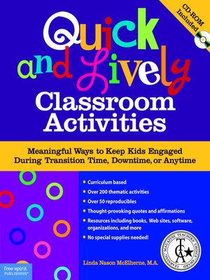 cover image of Quick and Lively Classroom Activities